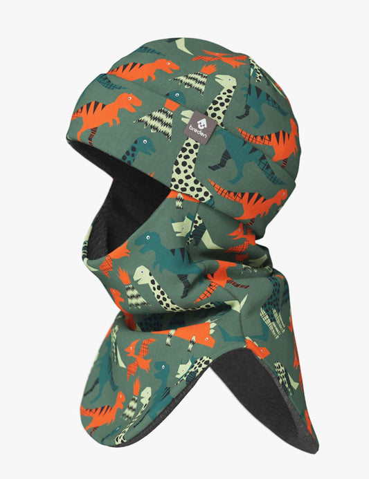 Children's merino wool balaclava BREM "Dinosaurs"