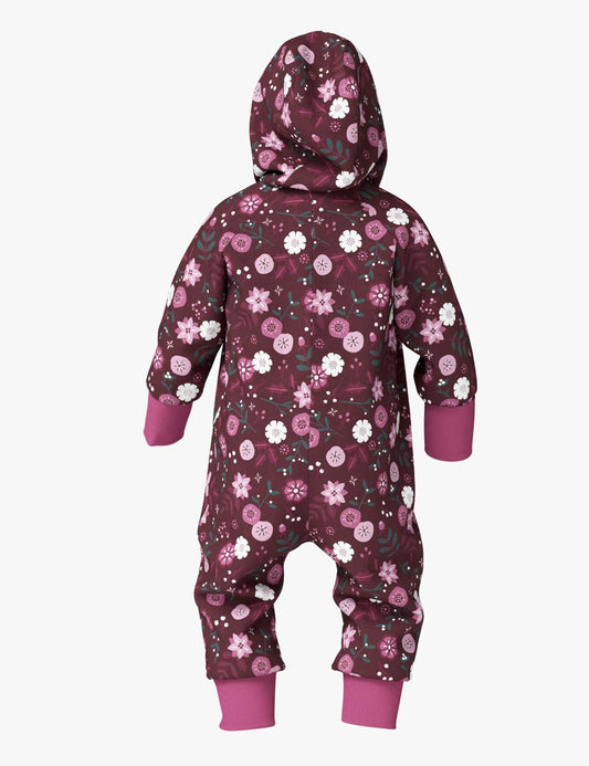 Merino wool jumpsuit MAJOR "Winter Flowers"