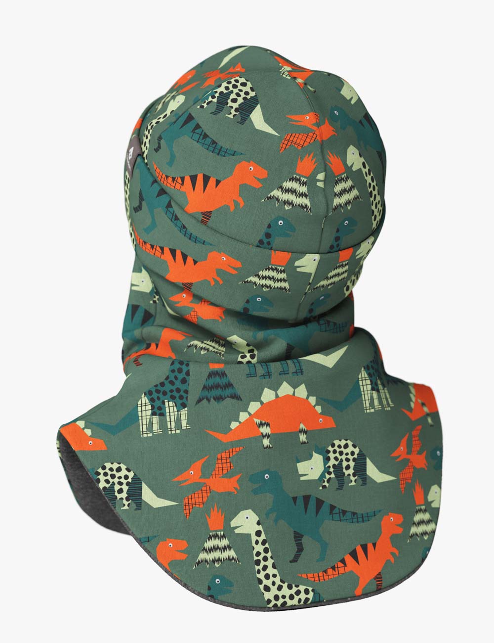 Children's merino wool balaclava BREM "Dinosaurs"