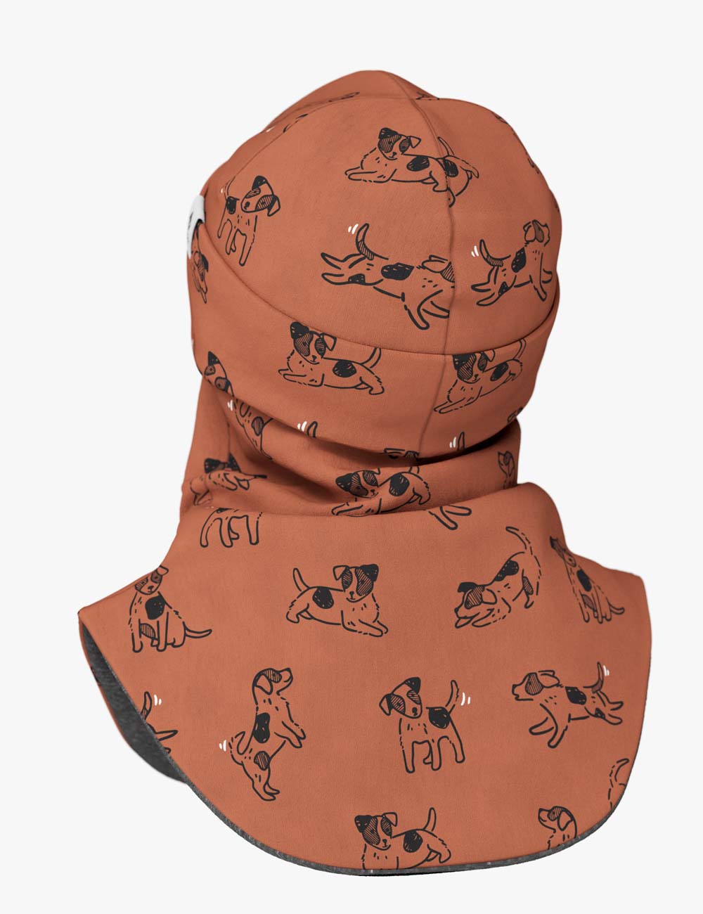 Children's merino wool balaclava BREM "Dogs"