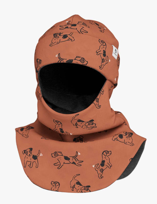 Children's merino wool balaclava BREM "Dogs"