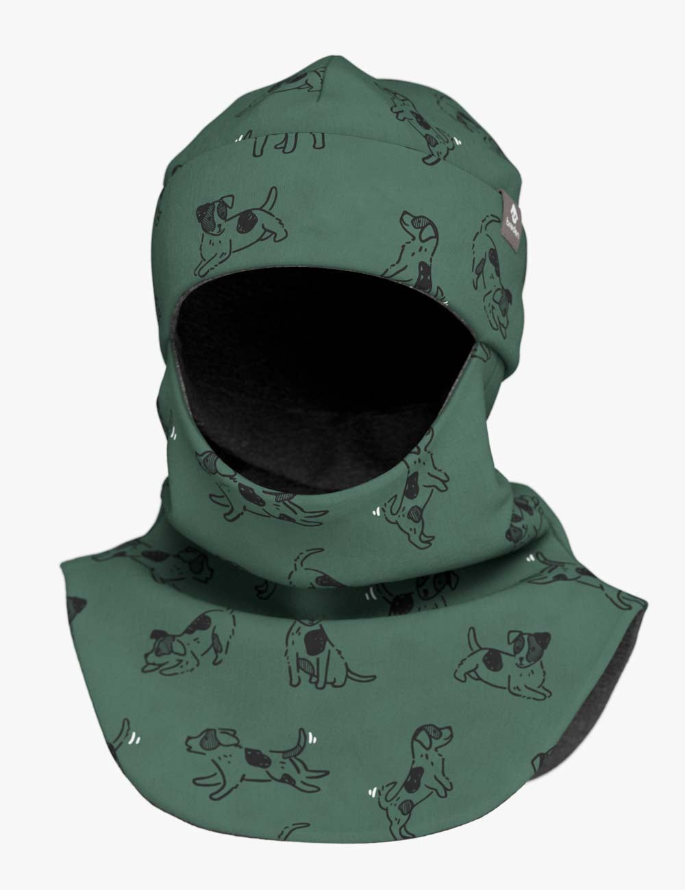 Children's merino wool balaclava BREM "Dogs"