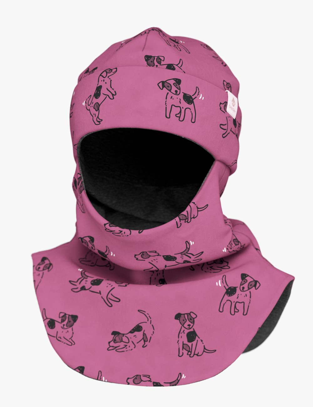 Children's merino wool balaclava BREM "Dogs"