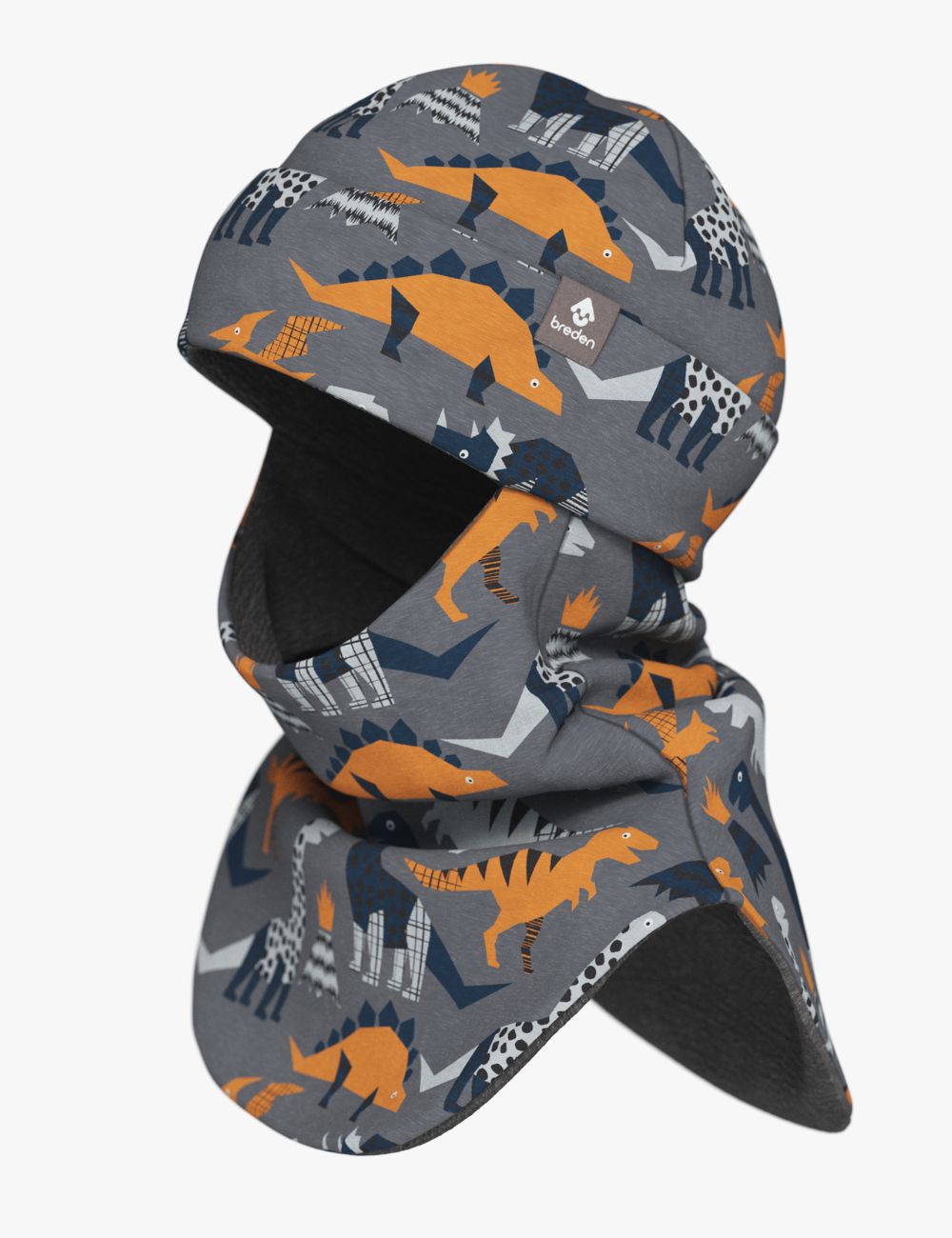 Children's merino wool balaclava BREM "Dinosaurs"