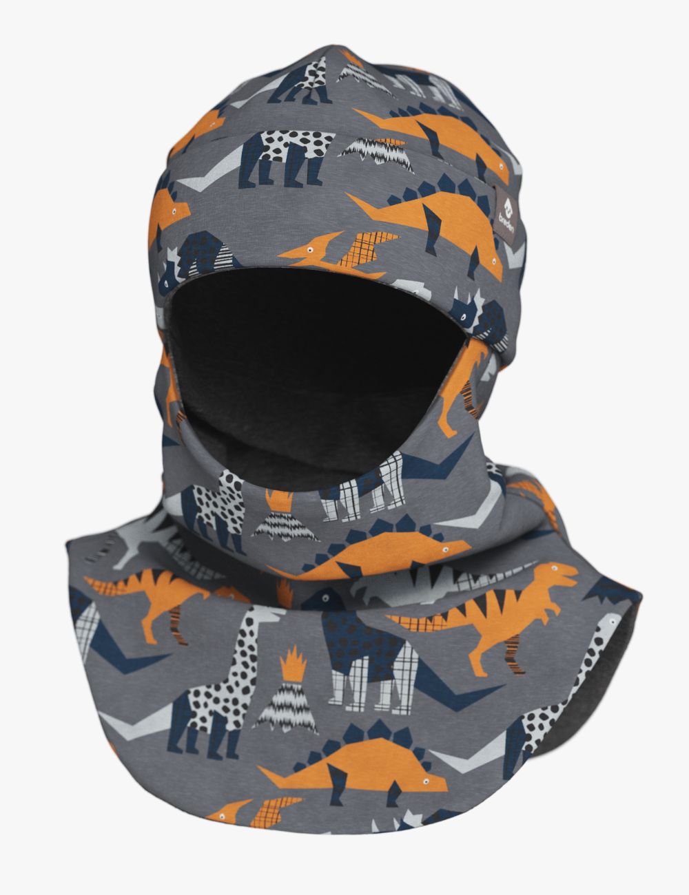 Children's merino wool balaclava BREM "Dinosaurs"