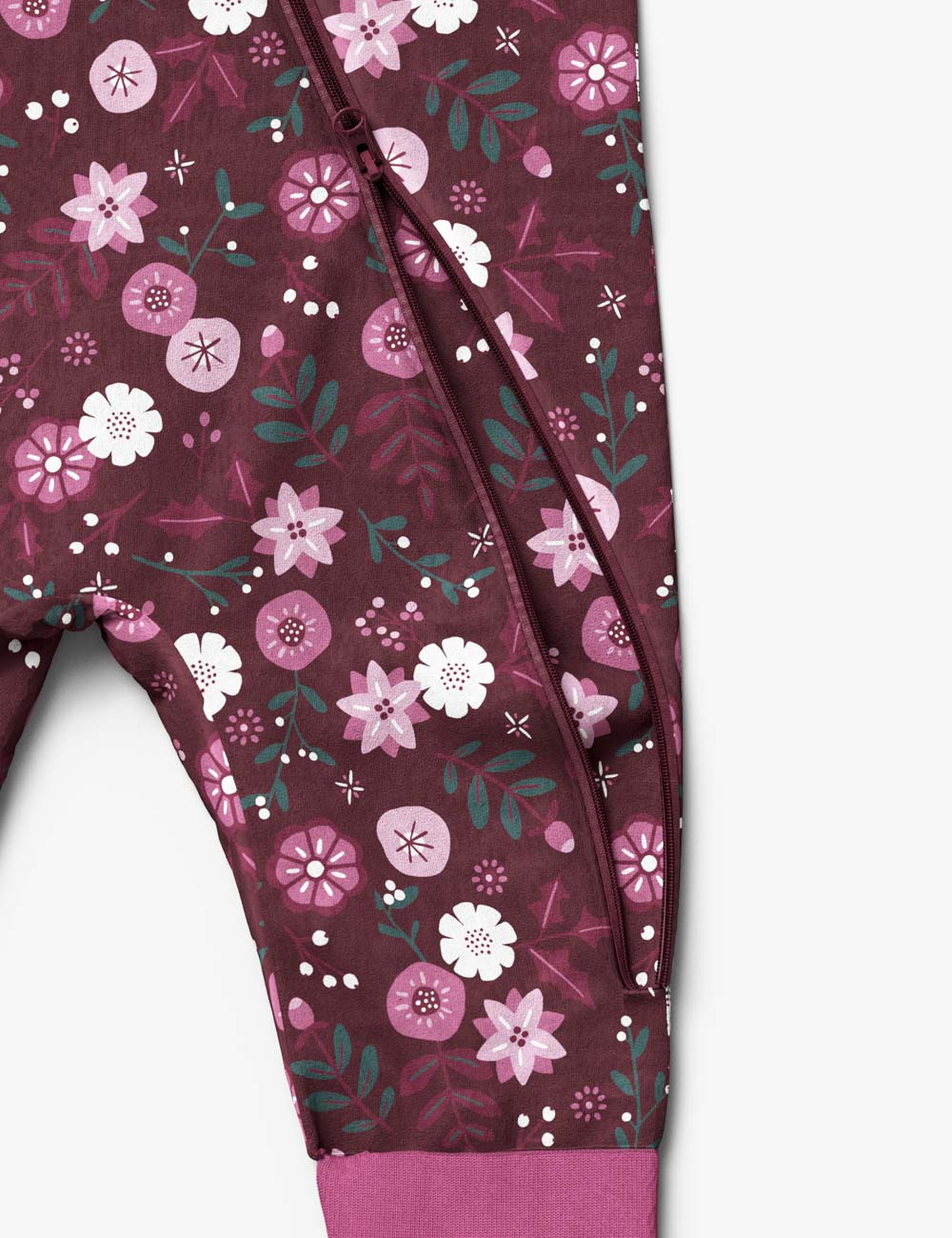 Merino wool jumpsuit MAJOR "Winter Flowers"