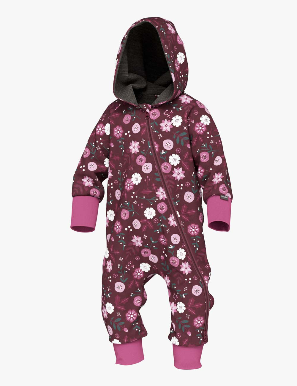 Merino wool jumpsuit MAJOR "Winter Flowers"