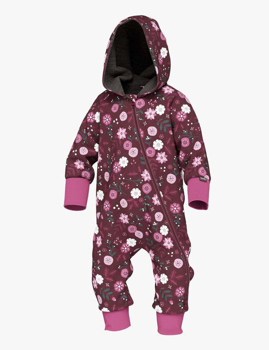 Merino wool jumpsuit MAJOR "Winter Flowers"