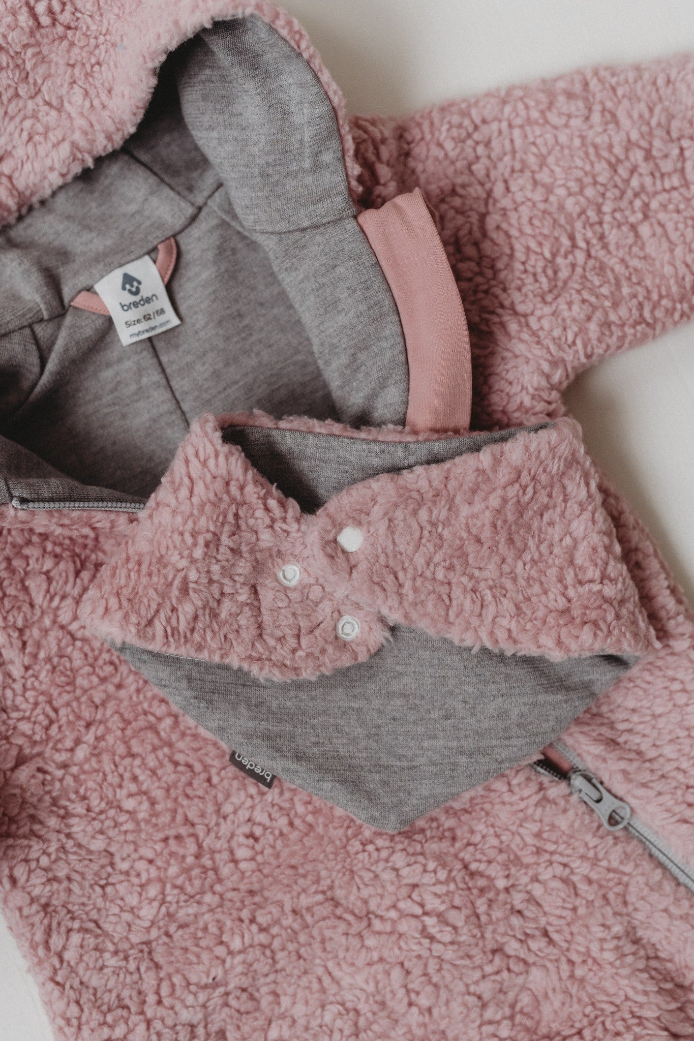 Baby scarf with merino wool lining TEVY