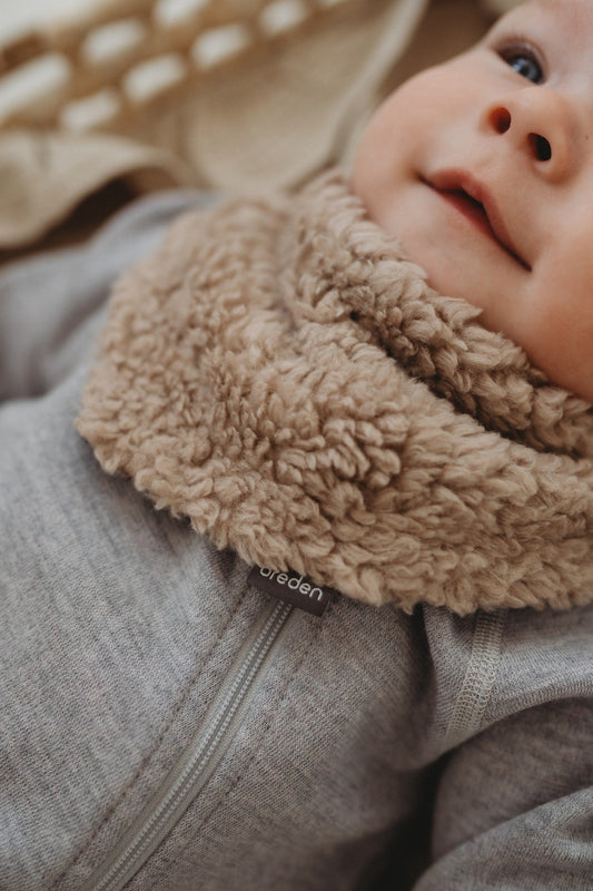 Baby scarf with merino wool lining TEVY