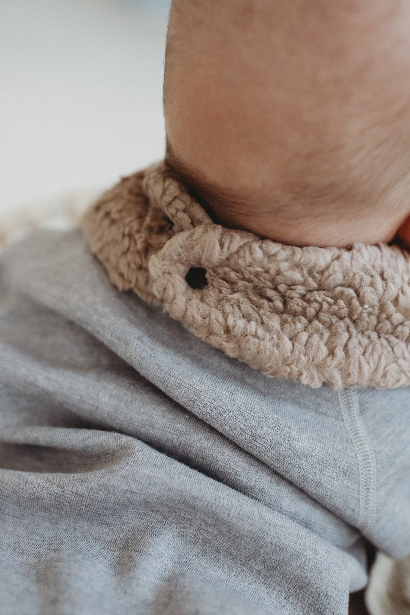 Baby scarf with merino wool lining TEVY